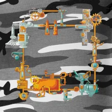 Steampunk farebná zostava