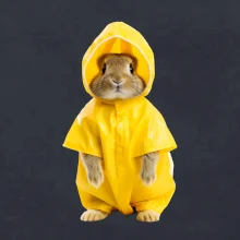 Králik v pláštenke