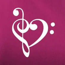 Husľový kľúč srdce