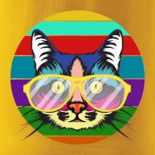 Mačka pri farebnom západe