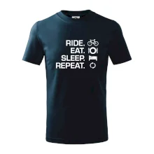 Ride Eat Sleep Repeat bicykel