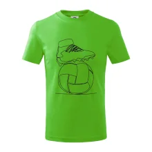 Futbalová lopta kopačka jedným ťahom Futbalová lopta kopačka jedným ťahom