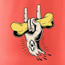 Rocková ruka kosť a oko Rocková ruka kosť a oko