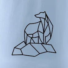 Geometria ľadový medveď na ľade Geometria ľadový medveď na ľade
