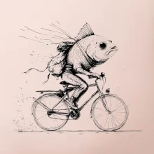Ryba na bicykli