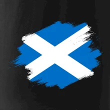 Škótska vlajka kreslená štetcom