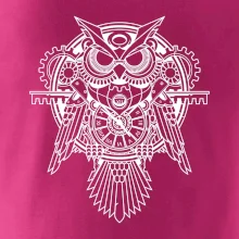 Steampunk sova čiernobiela Steampunk sova čiernobiela