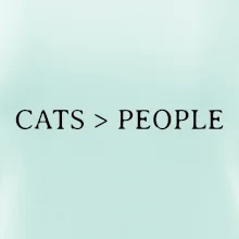 Cats > people Cats > people