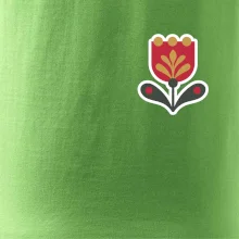 Folklór na prsníku tulipán