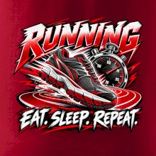 Bežecká topánka so stopkami eat sleep repeat