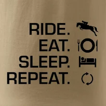 Ride Eat Sleep Repeat Kôň Ride Eat Sleep Repeat Kôň