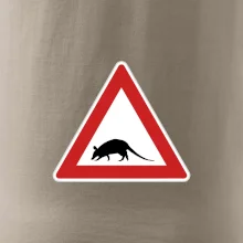 Dopravná značka - krysa Dopravná značka - krysa