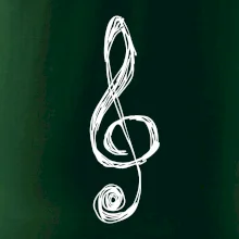 Husľový kľúč kreslený Husľový kľúč kreslený