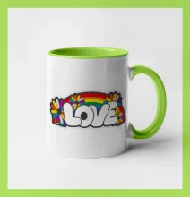 Love s dúhou v pozadí