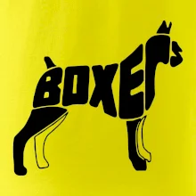 Boxer nápis v tele Boxer nápis v tele
