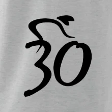 Cyklista oslavuje tridsiatku (30)