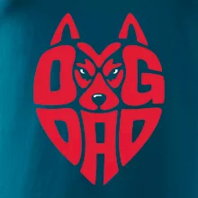 Dog dad nápis v hlavě
