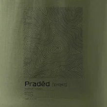Praděd - vrstevnice v obdĺžniku