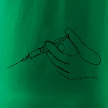 Ruka a injekcia jedným ťahom