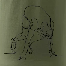 Bežec na štarte jedným ťahom Bežec na štarte jedným ťahom