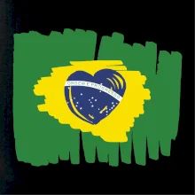 Brazília vlajka srdca