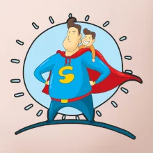 Táta superman - chlapec Táta superman - chlapec