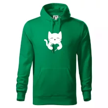 Mačka drží srdce Mačka drží srdce