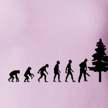 Evolúcia drevorubač - píla a strom