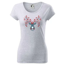 Folklór - jeleň s červenými plodmi