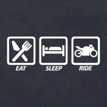 Eat sleep ride - cesta