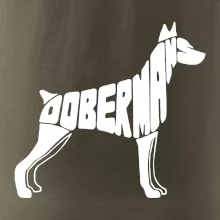 Dobermans - nápis v tele
