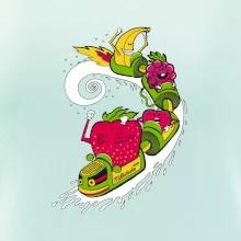 Milkshake vlak kreslený