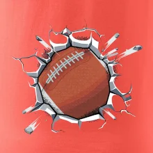 Americký futbal lopta v triku
