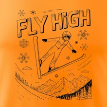 Čiernobiely skokan fly high