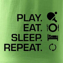 Stolný tenis - eat sleep