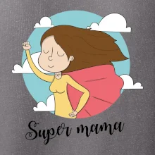Kreslený obrázok Super mama