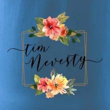 Tím nevesty štvorec oranžový