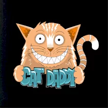 Cat daddy s vycenenými zubami (Pecka design)