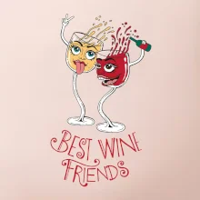 Best wine friends dancing (Pecka design)
