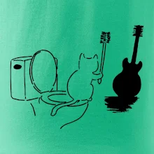 Mačka a gitara WC
