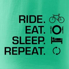 Ride Eat Sleep Repeat bicykel