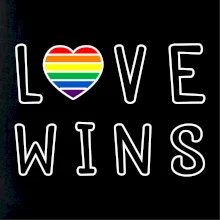 Love wins nápis