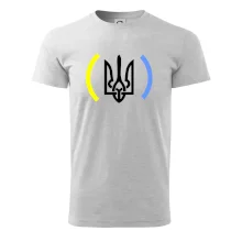 Ukrajina trojzubec s farbami Ukrajina trojzubec s farbami