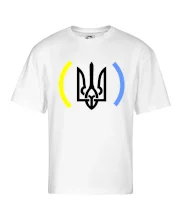 Ukrajina trojzubec s farbami