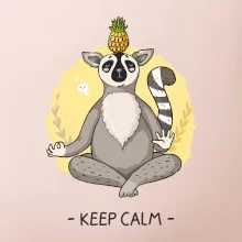 Yoga - keep calm kreslený