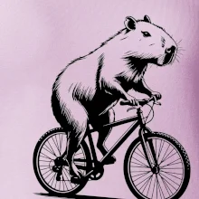 Kapybara na kole černá