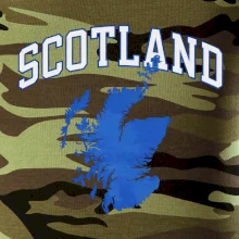 Scotland nápis s mapou