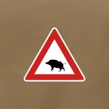 Dopravná značka - Pozor diviak