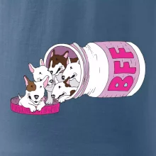 Bullterrier Friends Forever ružové (Pecka design)