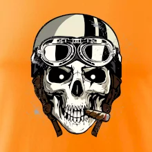 Motorkárska helma a cigara